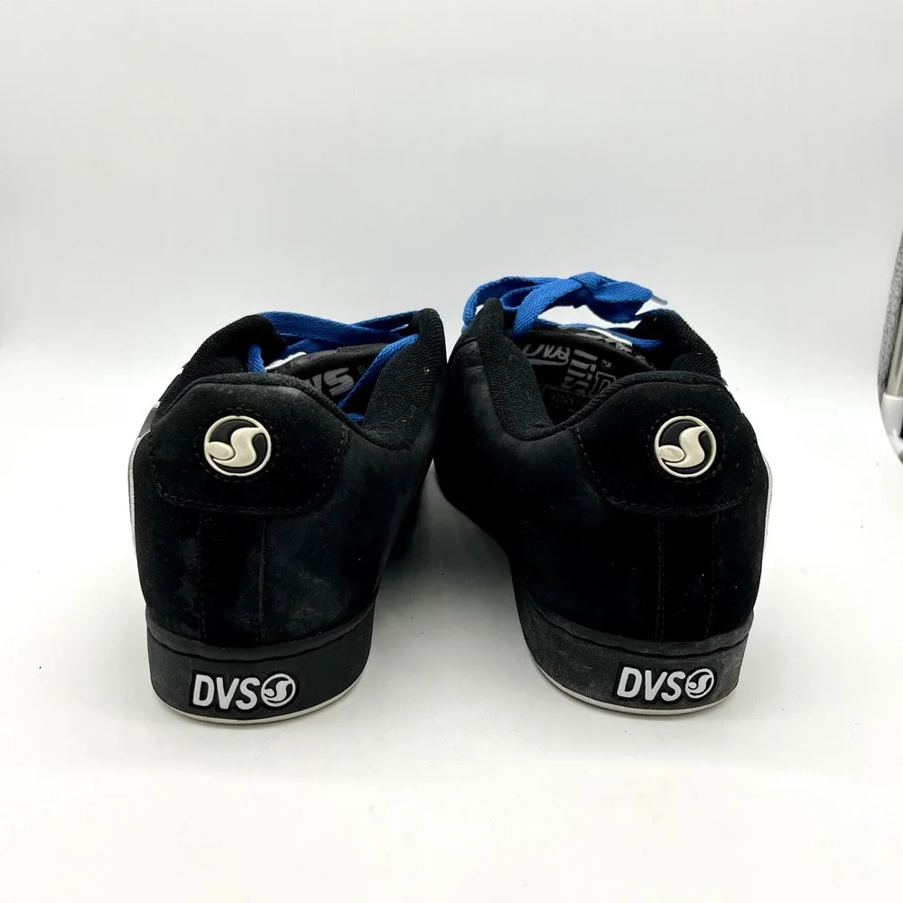 DVS Vendetta Skate Shoes Sneakers Black Suede Blue Laces‎ Mens Size 13 Y2K